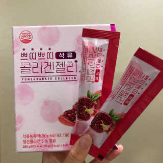 헬스업_쁘띠쁘띠석류콜라겐젤리_20g x 14포 — 5점을 준 리뷰어가 2020년 9월 올린 사용 사진