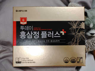 서울약사신협_투데이홍삼정플러스스틱_10g x 30포 — 5점을 준 리뷰어가 2020년 11월 올린 사용 사진
