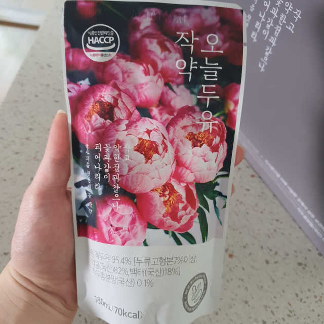 약콩과 작두콩으로 만든 오늘두유 작약 리뷰 사진