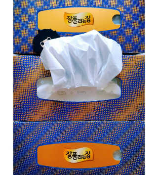 잘풀리는집 부드러운 모이스처 보습 미용 티슈 230매 — 5점을 준 리뷰어가 2020년 9월 올린 사용 사진