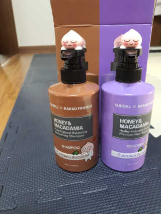 KUNDAL [쿤달 X 카카오프렌즈] 샴푸/트리트먼트 500ml 2구 세트 — 5점을 준 리뷰어가 2020년 11월 올린 사용 사진