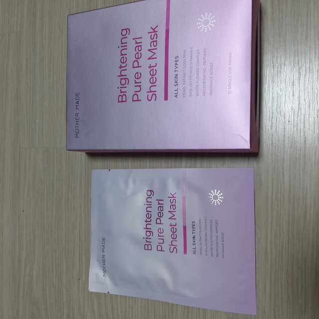[마더메이드] 브라이트닝 퓨어 진주 마스크 10매입_K 리뷰 사진