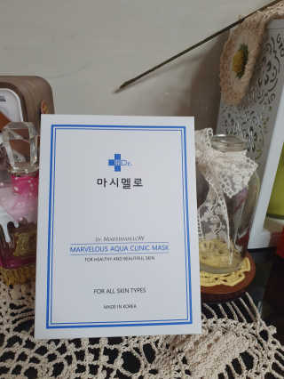 닥터마시멜로 닥터마스멜로 마블러스 아쿠아 클리닉 마스크 — 5점을 준 리뷰어가 2020년 10월 올린 사용 사진