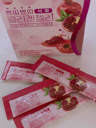 헬스업_쁘띠쁘띠석류콜라겐젤리_20g x 14포 — 5점을 준 리뷰어가 2020년 8월 올린 사용 사진