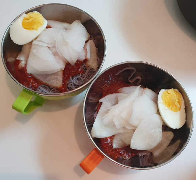 [네이처빌] 우리쌀 흑미비빔냉면,물냉면 총 2종 리뷰 사진