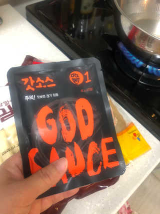 갓소스 만능양념소스 60gx4팩 1,2,3단계샘플러60gx3팩 — 4점을 준 리뷰어가 2020년 7월 올린 사용 사진