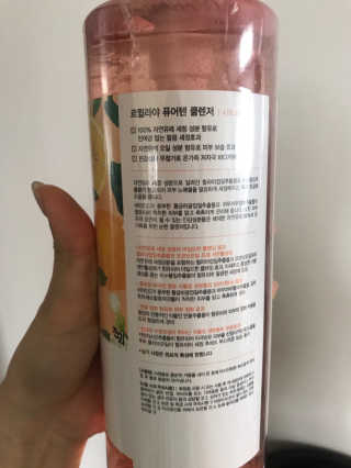 르퀼라야 퓨어텐 올인원 클렌저 810ml 1개 — 5점을 준 리뷰어가 2020년 7월 올린 사용 사진