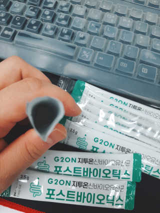 지투온 신바이오유산균 포스트바이오틱스 — 5점을 준 리뷰어가 2020년 10월 올린 사용 사진