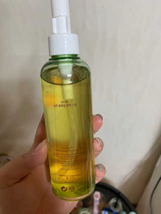 스킨큐어 산다화 순한 클렌징 동백 오일 200ml — 5점을 준 리뷰어가 2020년 5월 올린 사용 사진