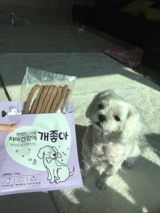 My Pet Care 천연단백질 치아건강에 개좋아 — 5점을 준 리뷰어가 2020년 11월 올린 사용 사진