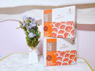 자연에온 핑크 자몽 착즙 100mL 10개입 2BOX — 5점을 준 리뷰어가 2020년 11월 올린 사용 사진