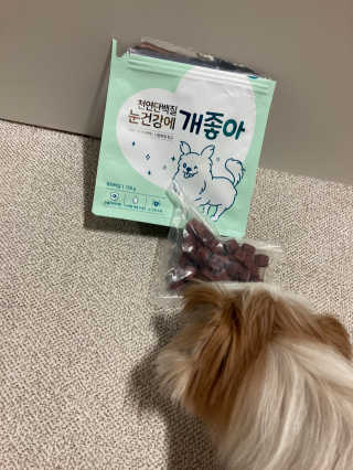 My Pet Care 천연단백질 눈건강에 개좋아 — 5점을 준 리뷰어가 2020년 11월 올린 사용 사진