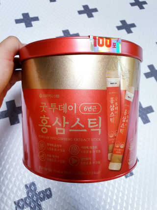 서울약사신협_굿투데이홍삼스틱_10ml x 100포 — 4점을 준 리뷰어가 2020년 7월 올린 사용 사진