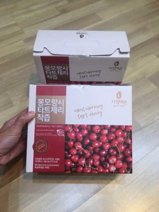 자연에온 몽모랑시 타트체리 착즙 100mL 10개입 2BOX — 5점을 준 리뷰어가 2020년 10월 올린 사용 사진