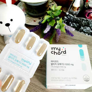 JW중외제약 마이코드 알티지 오메가3 1000 mg — 5점을 준 리뷰어가 2020년 9월 올린 사용 사진