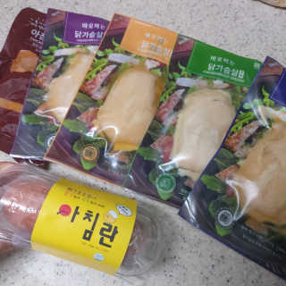 바로 먹는 아침 실온보관 닭가슴살 6종 — 4점을 준 리뷰어가 2020년 9월 올린 사용 사진