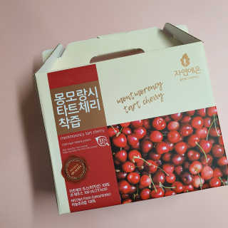 자연에온 몽모랑시 타트체리 착즙 100mL 10개입 2BOX — 5점을 준 리뷰어가 2020년 10월 올린 사용 사진