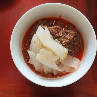 [해주냉면] 신천맛집 매운 비빔냉면 2인분 + 무절임 — 5점을 준 리뷰어가 2020년 5월 올린 사용 사진