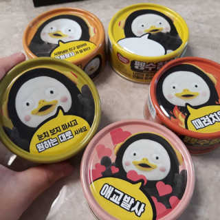 동원참치 펭수참치 — 5점을 준 리뷰어가 2020년 7월 올린 사용 사진