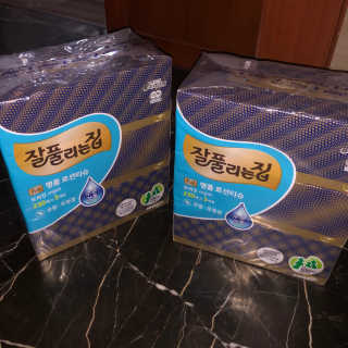 잘풀리는집 부드러운 모이스처 보습 미용 티슈 230매 — 5점을 준 리뷰어가 2020년 9월 올린 사용 사진