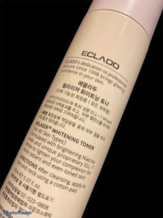 ECLADO 에끌라두 멜라이져 화이트닝 토너 — 4.5점을 준 리뷰어가 2020년 10월 올린 사용 사진