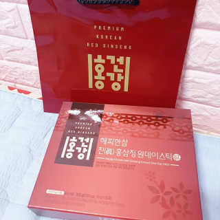 홍건강 해피한삼 진 홍삼정 원데이스틱 10g x 30포 — 5점을 준 리뷰어가 2020년 5월 올린 사용 사진