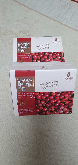 자연에온 몽모랑시 타트체리 착즙 100mL 10개입 2BOX — 5점을 준 리뷰어가 2020년 10월 올린 사용 사진