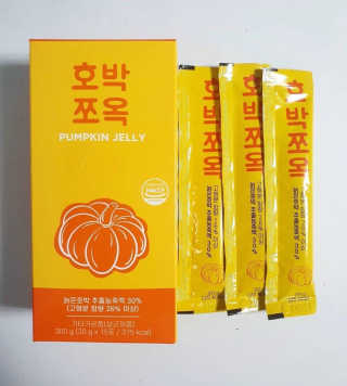 조은약초 국산 늙은 호박즙 호박쪼옥 젤리 20g x 15포 — 5점을 준 리뷰어가 2020년 8월 올린 사용 사진