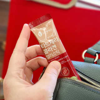 자연에온 가득담은 몽모랑시 타트체리 콜라겐 젤리스틱 — 5점을 준 리뷰어가 2020년 12월 올린 사용 사진