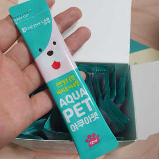펫시랩 반려견용 액상 프리바이오틱스 아쿠아펫 — 5점을 준 리뷰어가 2020년 12월 올린 사용 사진