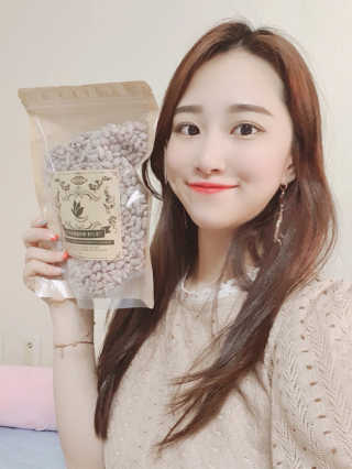 산들녘 둥근마 현미 찹쌀 과자와 둥근마 현미 찹쌀 10초 죽 — 5점을 준 리뷰어가 2020년 7월 올린 사용 사진