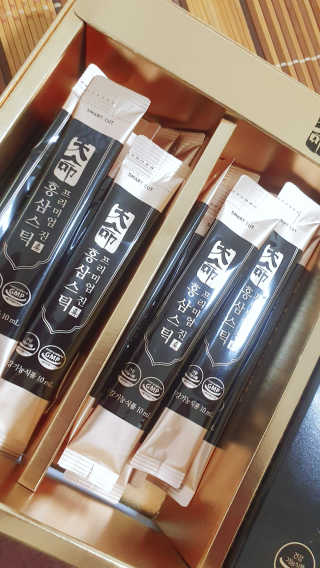 헬스업_천명진프리미엄홍삼스틱_10ml x 30포 — 5점을 준 리뷰어가 2020년 8월 올린 사용 사진