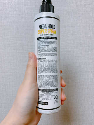 다슈코리아 다슈 포 맨 프리미엄 메가 홀드 슈퍼 스프레이 250ml — 5점을 준 리뷰어가 2020년 12월 올린 사용 사진