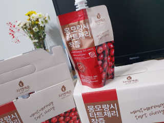 자연에온 몽모랑시 타트체리 착즙 100mL 10개입 2BOX — 5점을 준 리뷰어가 2020년 11월 올린 사용 사진