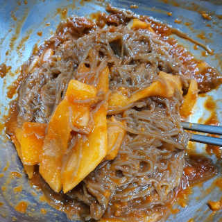 [해주냉면] 신천맛집 매운 비빔냉면 2인분 + 무절임 — 5점을 준 리뷰어가 2020년 5월 올린 사용 사진