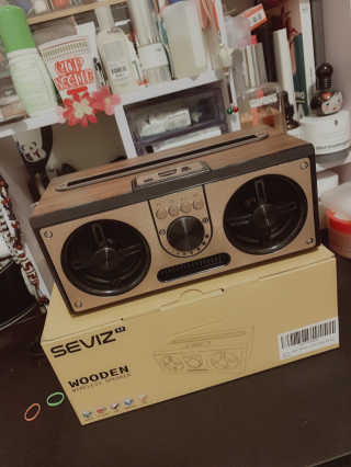 SEVIZ RETRO20W 레트로 블루투스 스피커 — 5점을 준 리뷰어가 2020년 8월 올린 사용 사진