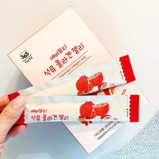 365더건강 에버뷰티 석류콜라겐 젤리 — 5점을 준 리뷰어가 2020년 8월 올린 사용 사진