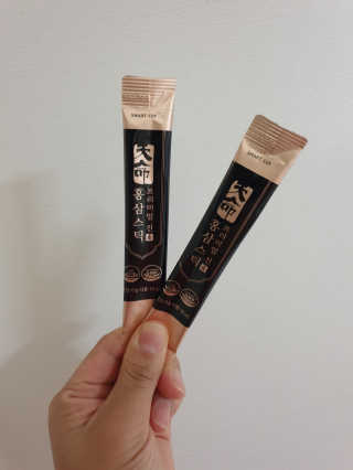 헬스업_천명진프리미엄홍삼스틱_10ml x 30포 — 5점을 준 리뷰어가 2020년 11월 올린 사용 사진