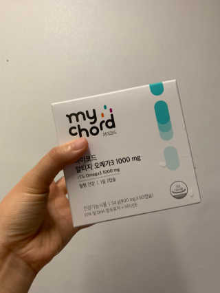 JW중외제약 마이코드 알티지 오메가3 1000 mg — 5점을 준 리뷰어가 2020년 8월 올린 사용 사진