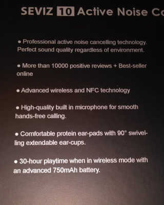 SEVIZ Bluetooth Headphones 10 3color — 4점을 준 리뷰어가 2020년 6월 올린 사용 사진