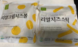 가치식탁 리얼치즈스틱, 리얼크림치즈볼 — 5점을 준 리뷰어가 2020년 11월 올린 사용 사진