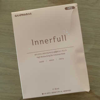 이너풀 하이 모이스처라이징 바이오셀룰로오스 마스크 — 5점을 준 리뷰어가 2020년 8월 올린 사용 사진