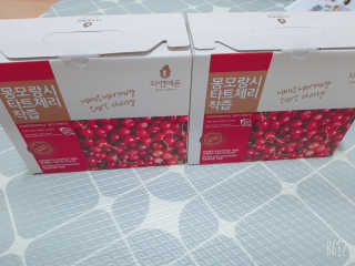 자연에온 몽모랑시 타트체리 착즙 100mL 10개입 2BOX — 5점을 준 리뷰어가 2020년 12월 올린 사용 사진