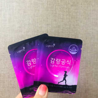 [감량공식] 다이어트 건강기능식품 신규 캠페인 — 3.5점을 준 리뷰어가 2020년 4월 올린 사용 사진