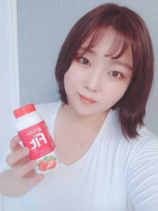 남양유업 [불가리스]마시는 발효유 Fit 딸기/플레인 — 5점을 준 리뷰어가 2020년 8월 올린 사용 사진