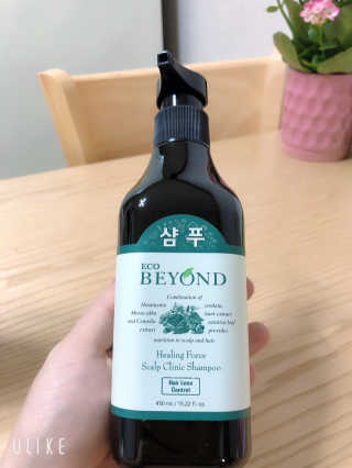네이처컬렉션 비욘드 힐링포스 스캘프 클리닉 샴푸 450ml — 4.5점을 준 리뷰어가 2020년 6월 올린 사용 사진