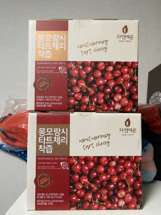 자연에온 몽모랑시 타트체리 착즙 100mL 10개입 2BOX — 5점을 준 리뷰어가 2020년 11월 올린 사용 사진