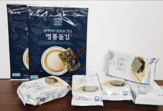 한촌몰 바다공작소 전통김_명품돌김세트 — 5점을 준 리뷰어가 2020년 10월 올린 사용 사진