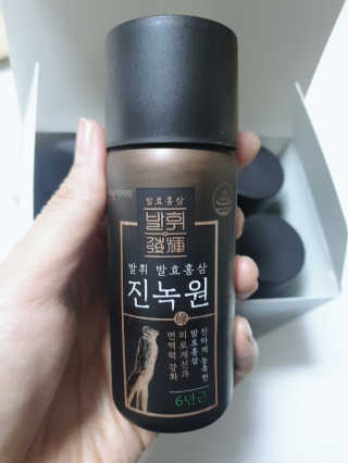 한국야쿠르트 발휘 발효홍삼 진녹綠원 — 5점을 준 리뷰어가 2020년 11월 올린 사용 사진