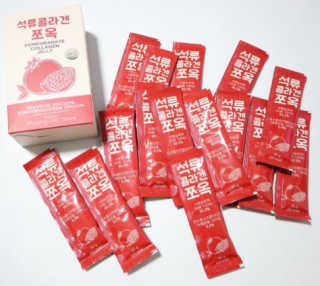 조은약초 석류콜라겐 석류즙 석류쪼옥 젤리 스틱 15포 x 20g — 4점을 준 리뷰어가 2020년 7월 올린 사용 사진